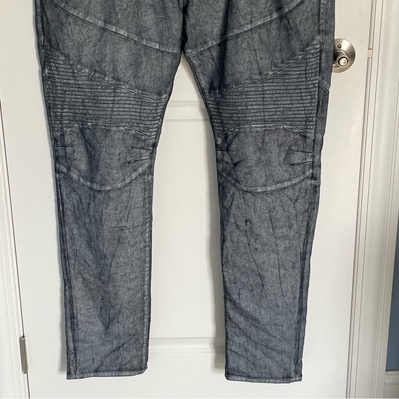 True Religion Gray Rocco Relaxed Moto Skinny Jeans - 35660 - Picture 4 of 14